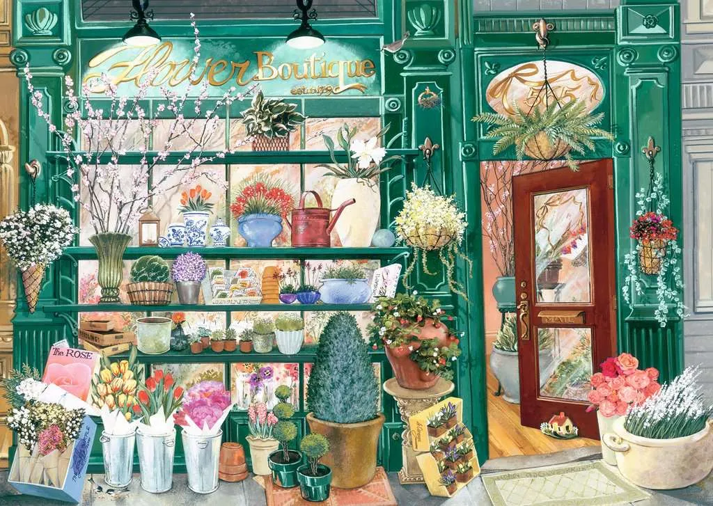 300 Piece Flower Shop Puzzle