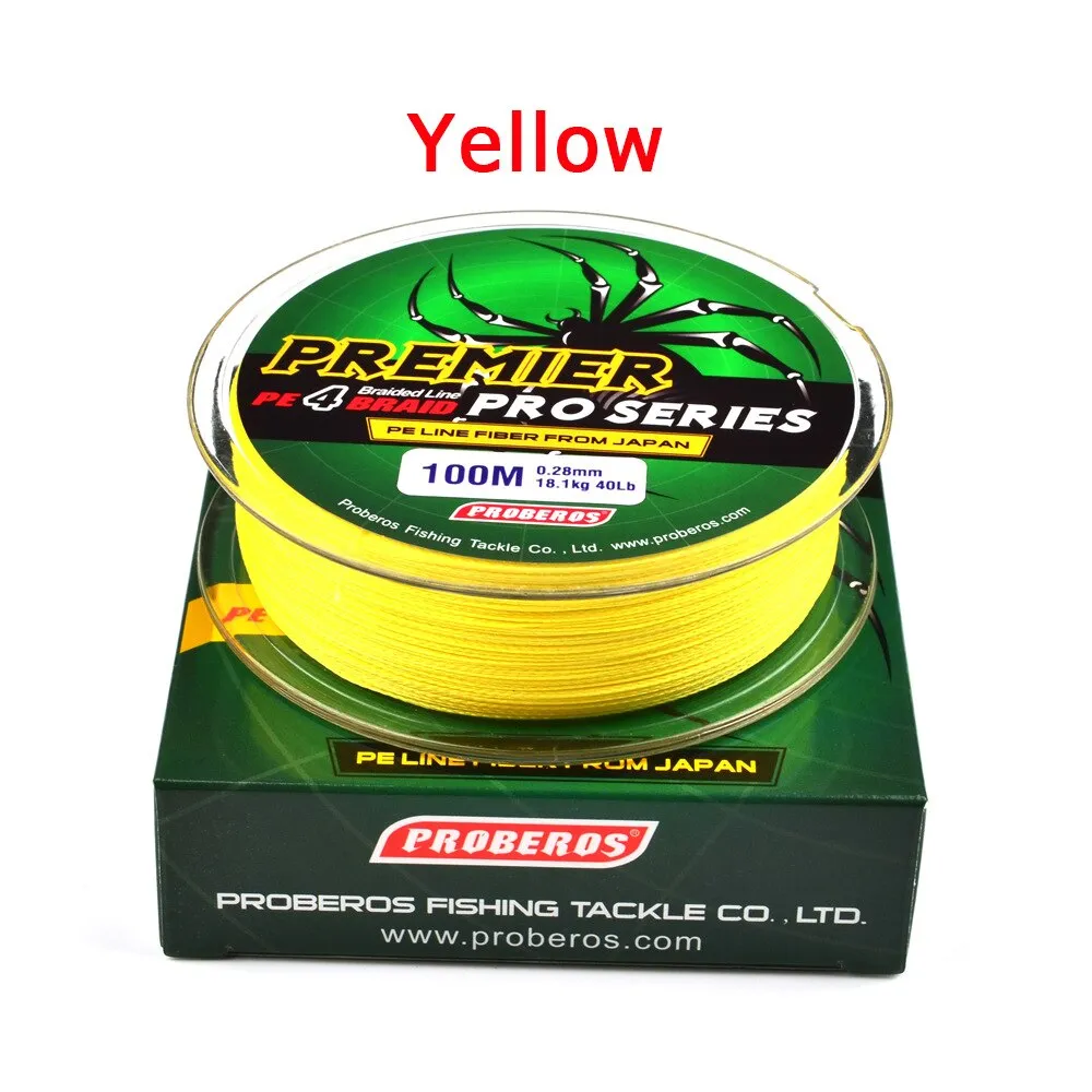 4 ipliklerini/100M Winter fishing super strong braided silk fishing line6-100LB 0.4-10.0 PE fish line lure fishing accessories