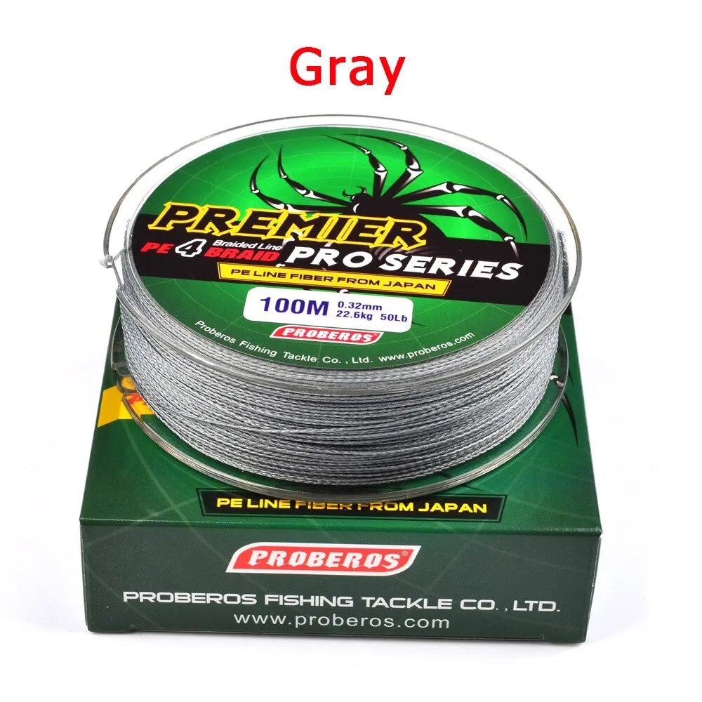 4 ipliklerini/100M Winter fishing super strong braided silk fishing line6-100LB 0.4-10.0 PE fish line lure fishing accessories