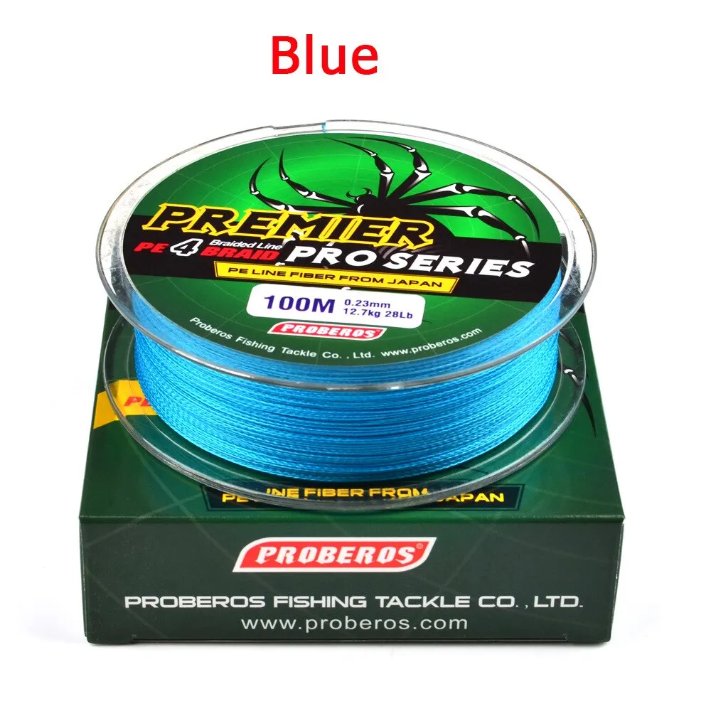 4 ipliklerini/100M Winter fishing super strong braided silk fishing line6-100LB 0.4-10.0 PE fish line lure fishing accessories