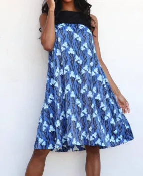 Abbey Dress In Blue Iris