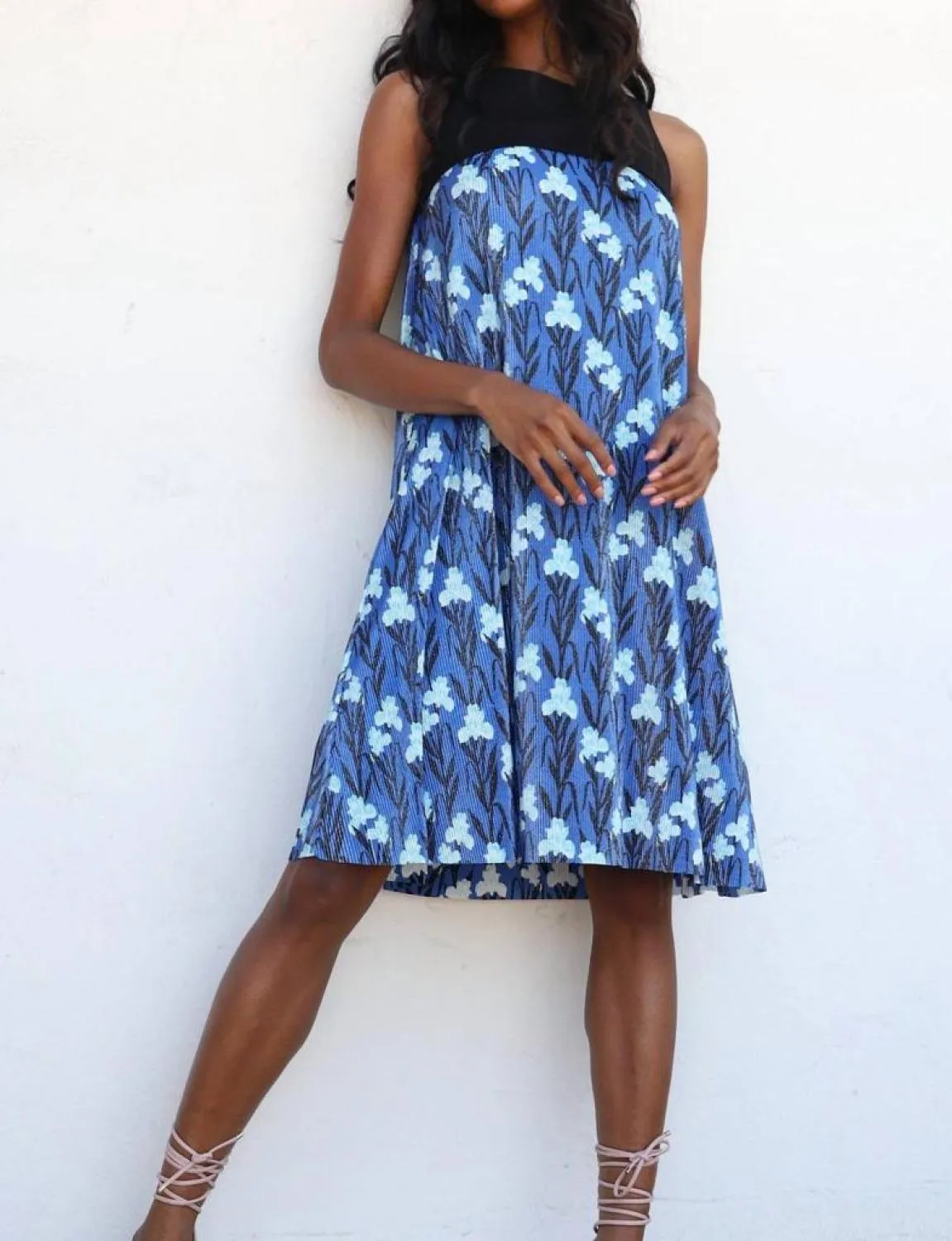 Abbey Dress In Blue Iris