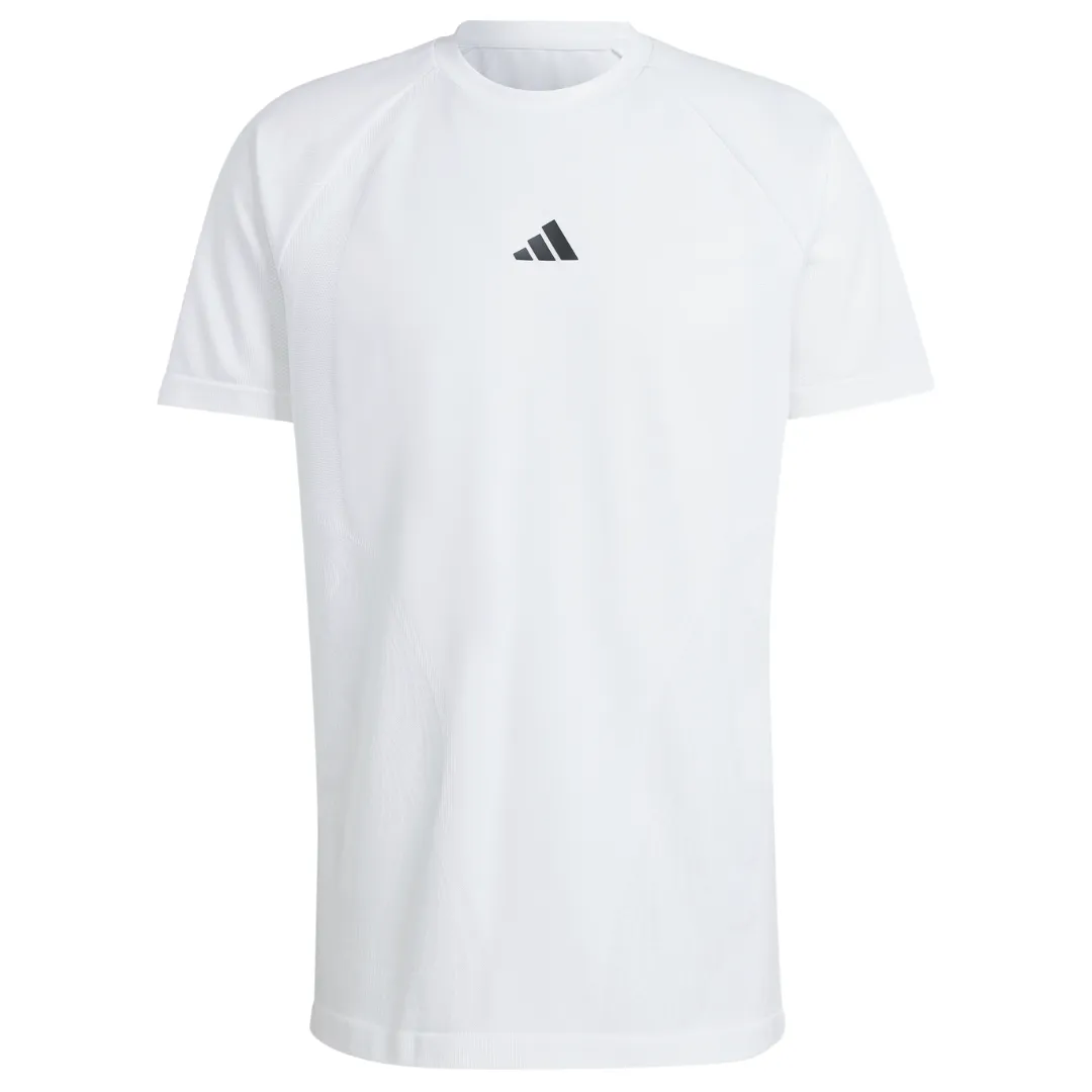 Adidas Seaml Tee Pro Tennis Shirt - White