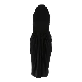 ALAIA Elegant High Neck Long Dress