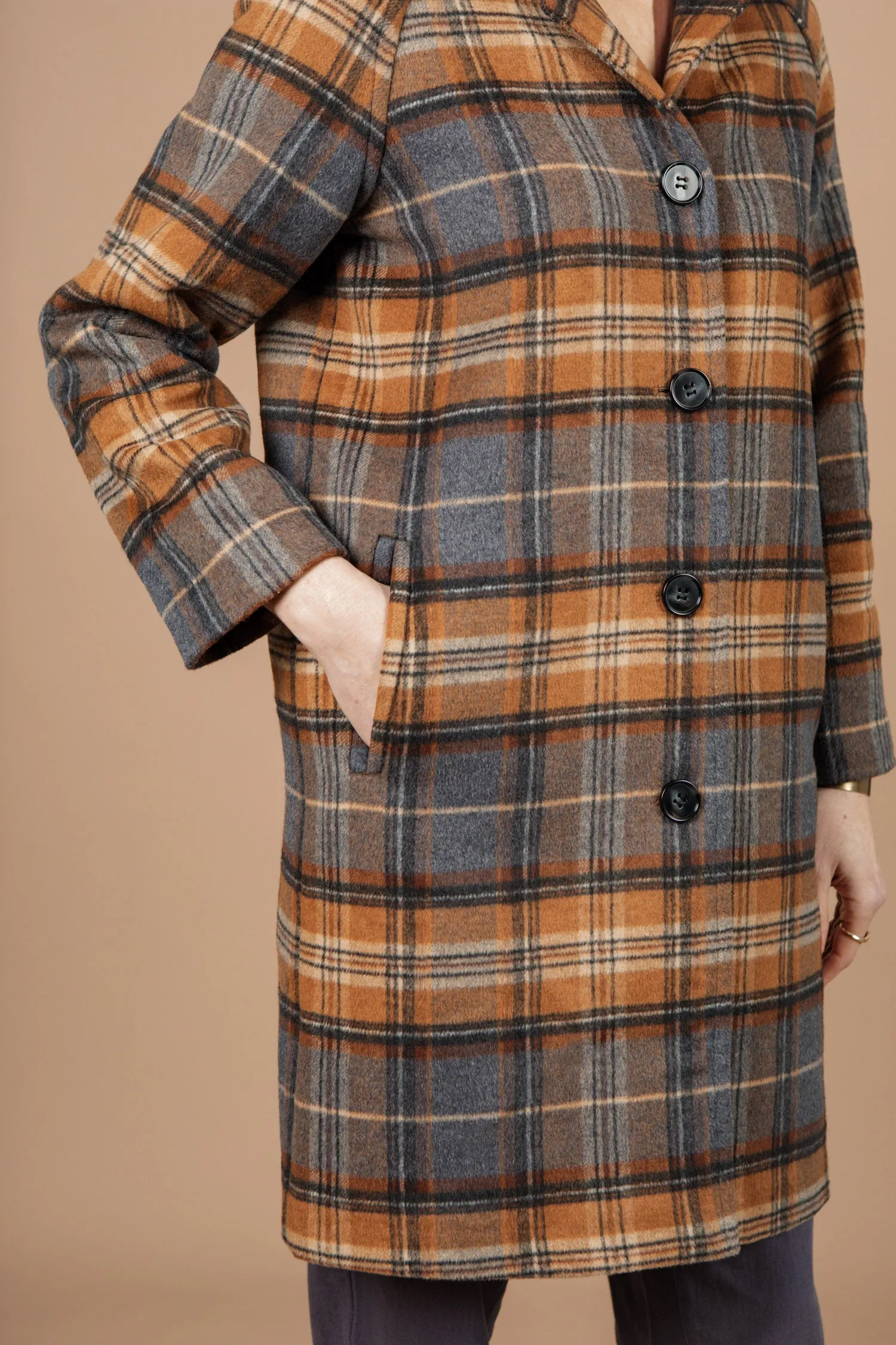 Alberta Car Coat / Dorset Brushed Plaid