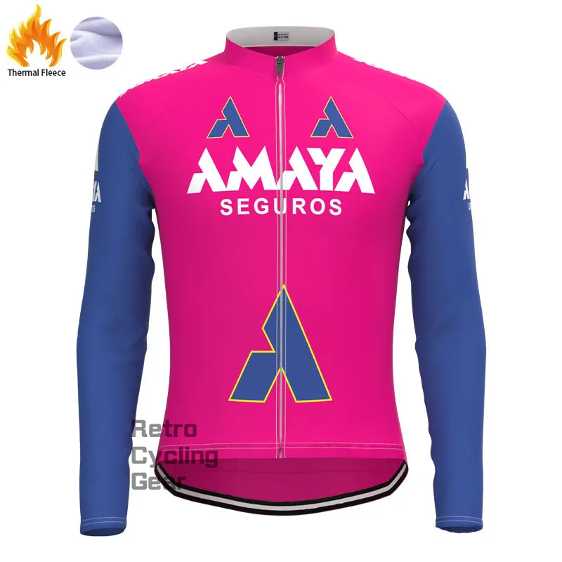 AMAYA Fleece Retro Long Sleeves Jerseys