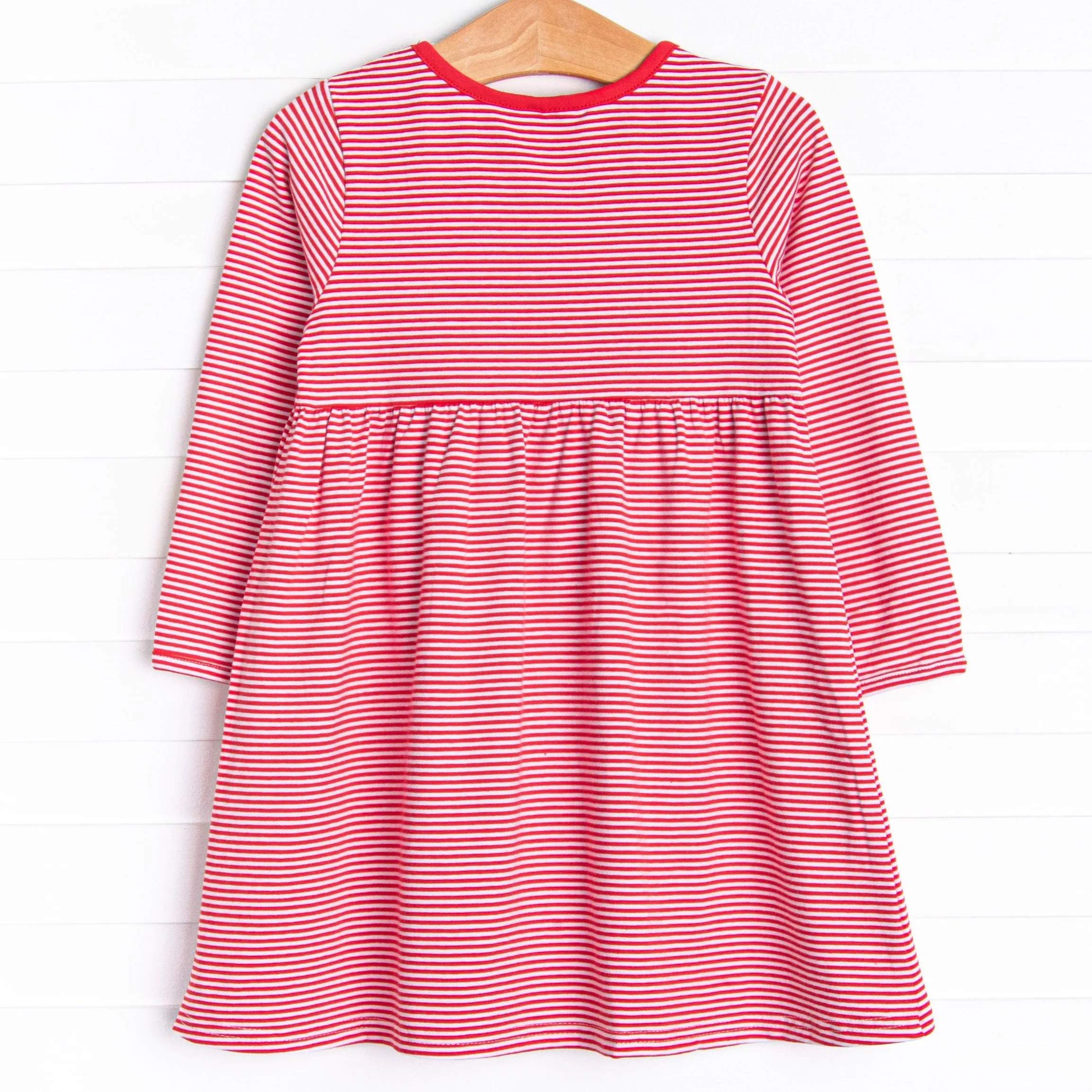 Amelia Dress, Red Stripe