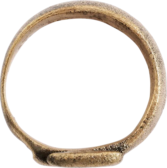 ANCIENT ROMAN KEY RING C.100-300 AD, SIZE 6 1/2