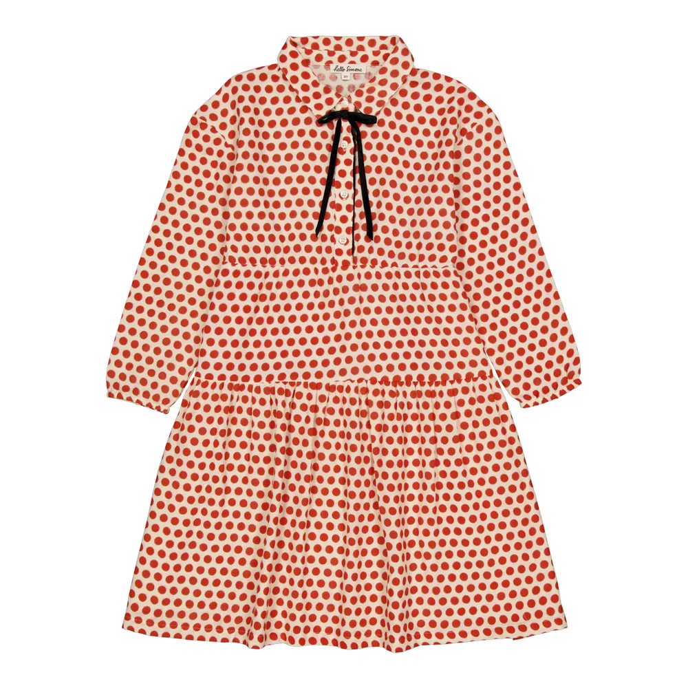 Atlantis Dress Dots Mango