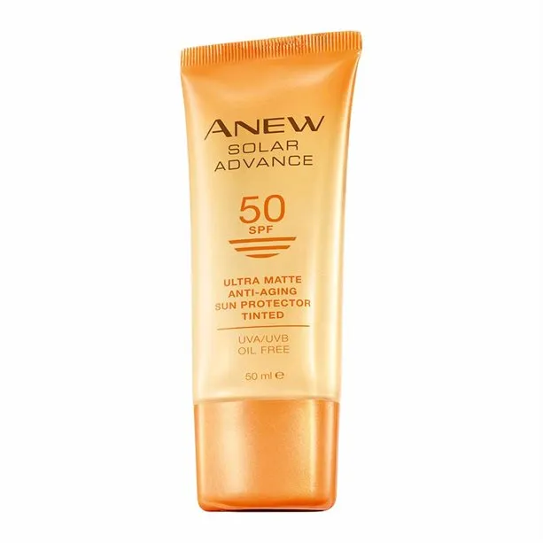 Avon Anew Solar Advance Ultra Matte Anti - Aging SPF50 Tinted Sun Cream - 50ml