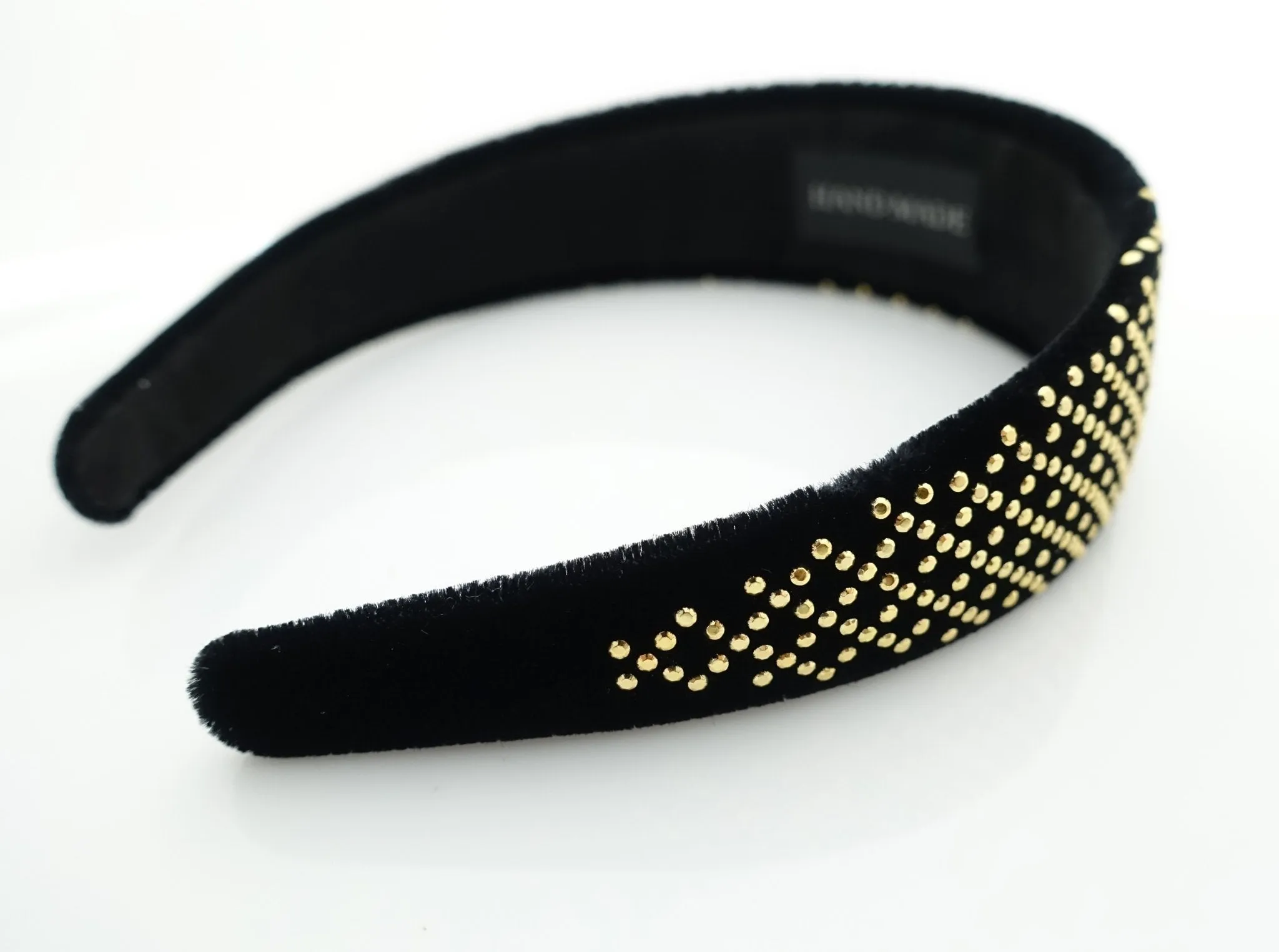 black velvet diamond grid headband dazzling fashion women fashion hairband