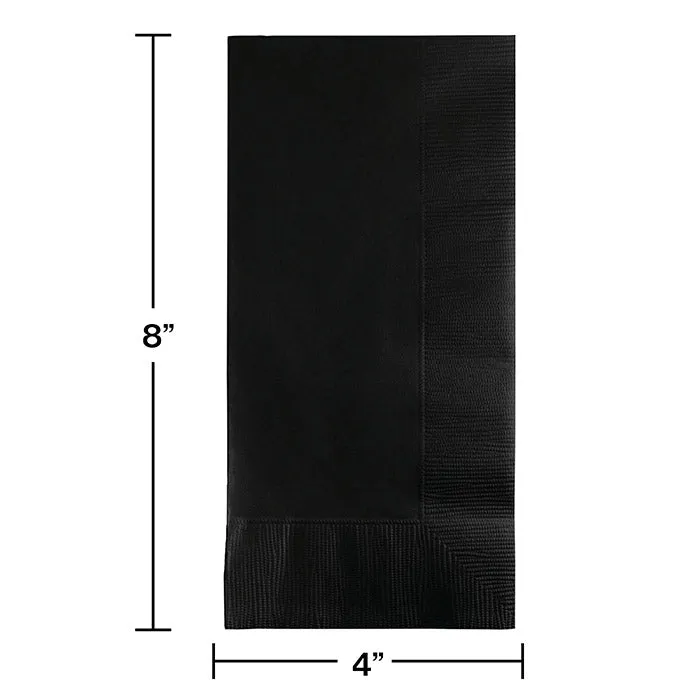 Black Velvet Dinner Napkins 2Ply 1/8Fld 100/Pkg