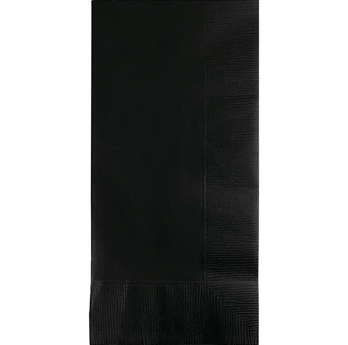 Black Velvet Dinner Napkins 2Ply 1/8Fld 100/Pkg