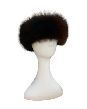 Brown Fox Fur Headband