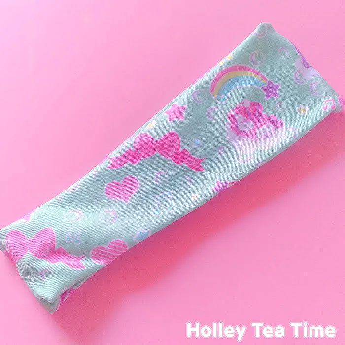 Bubbly dreams mint stretchable headband [made to order]