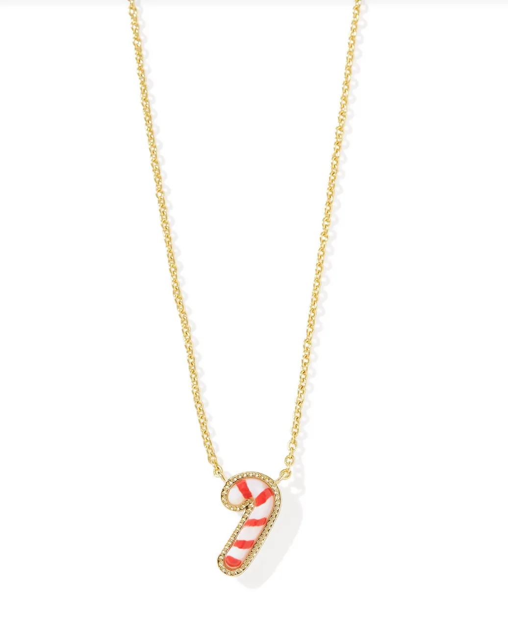 Candy Cane Pendant Necklace