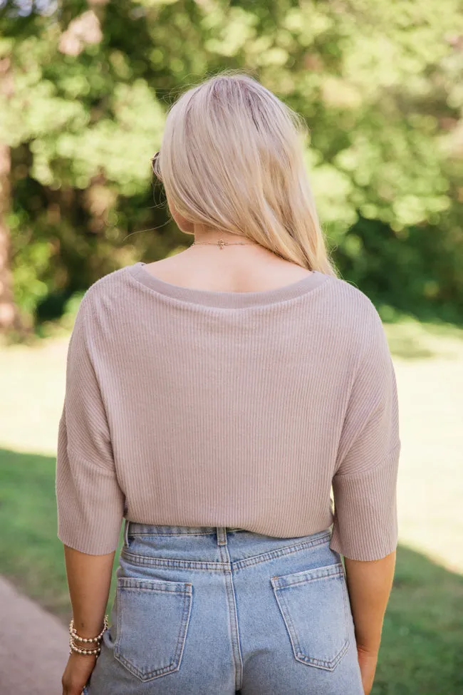 Casual Saturday Tan T-shirt Bodysuit