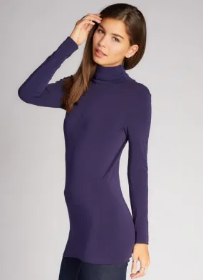 C'est Moi, CEBT1208 Bamboo Turtleneck, Purple