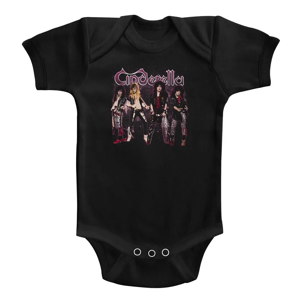 Cinderella Infant S/S Bodysuit - Band Stands - Solid Black