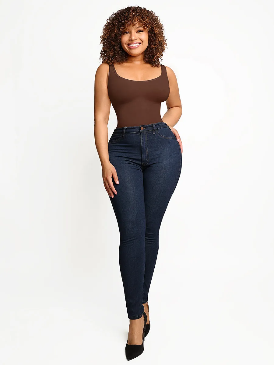 Classic Mocha Slimming Bodysuit Tank