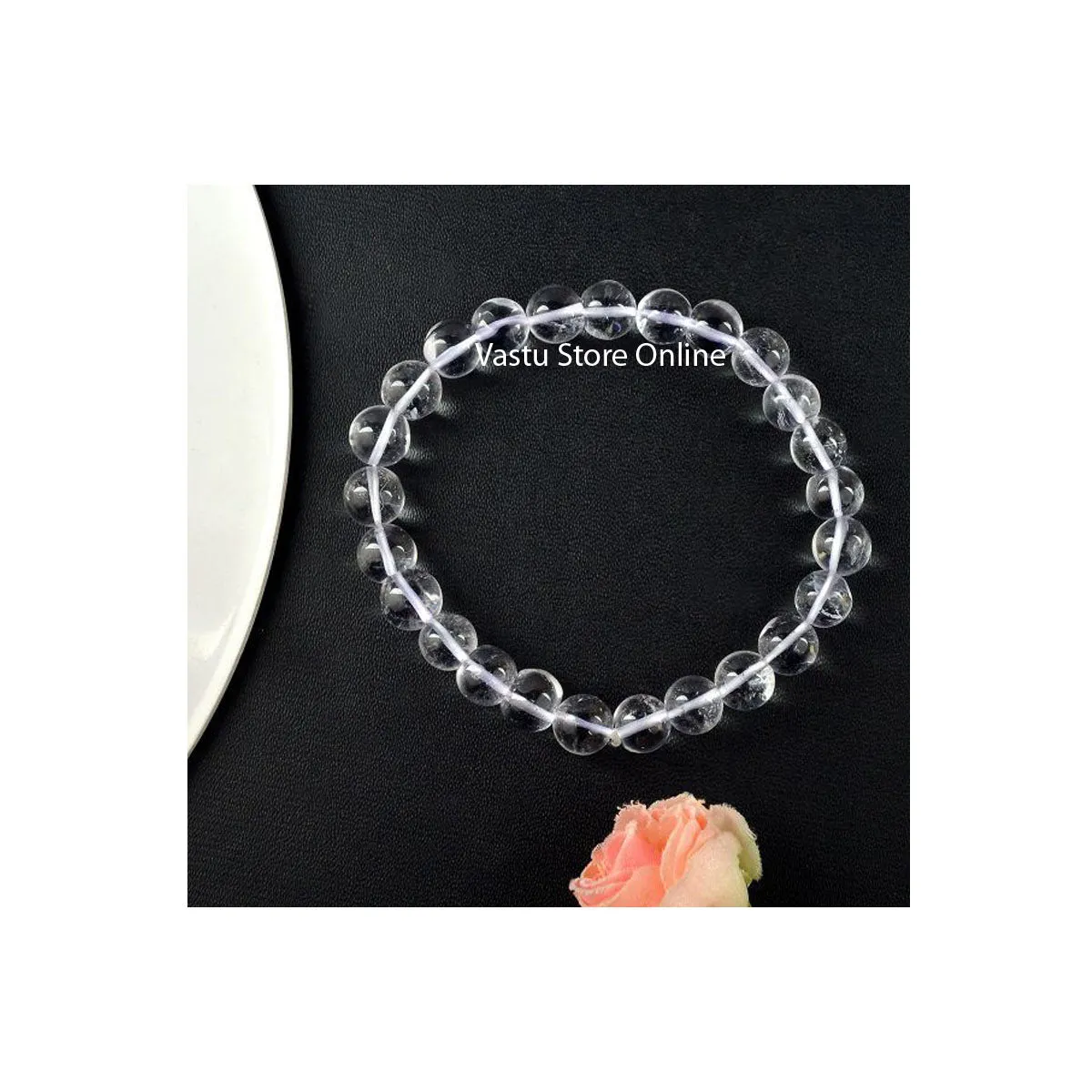 Clear Quartz Round Crystal Bracelet