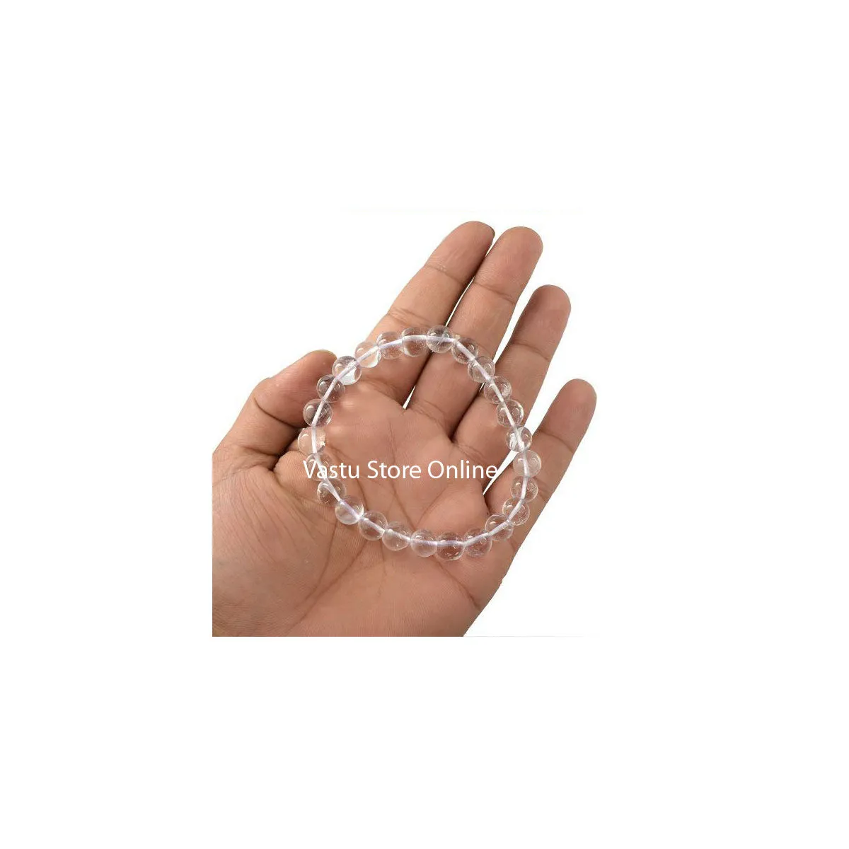 Clear Quartz Round Crystal Bracelet