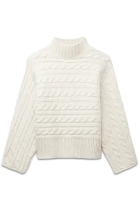 Cream Cable Batwing Jumper