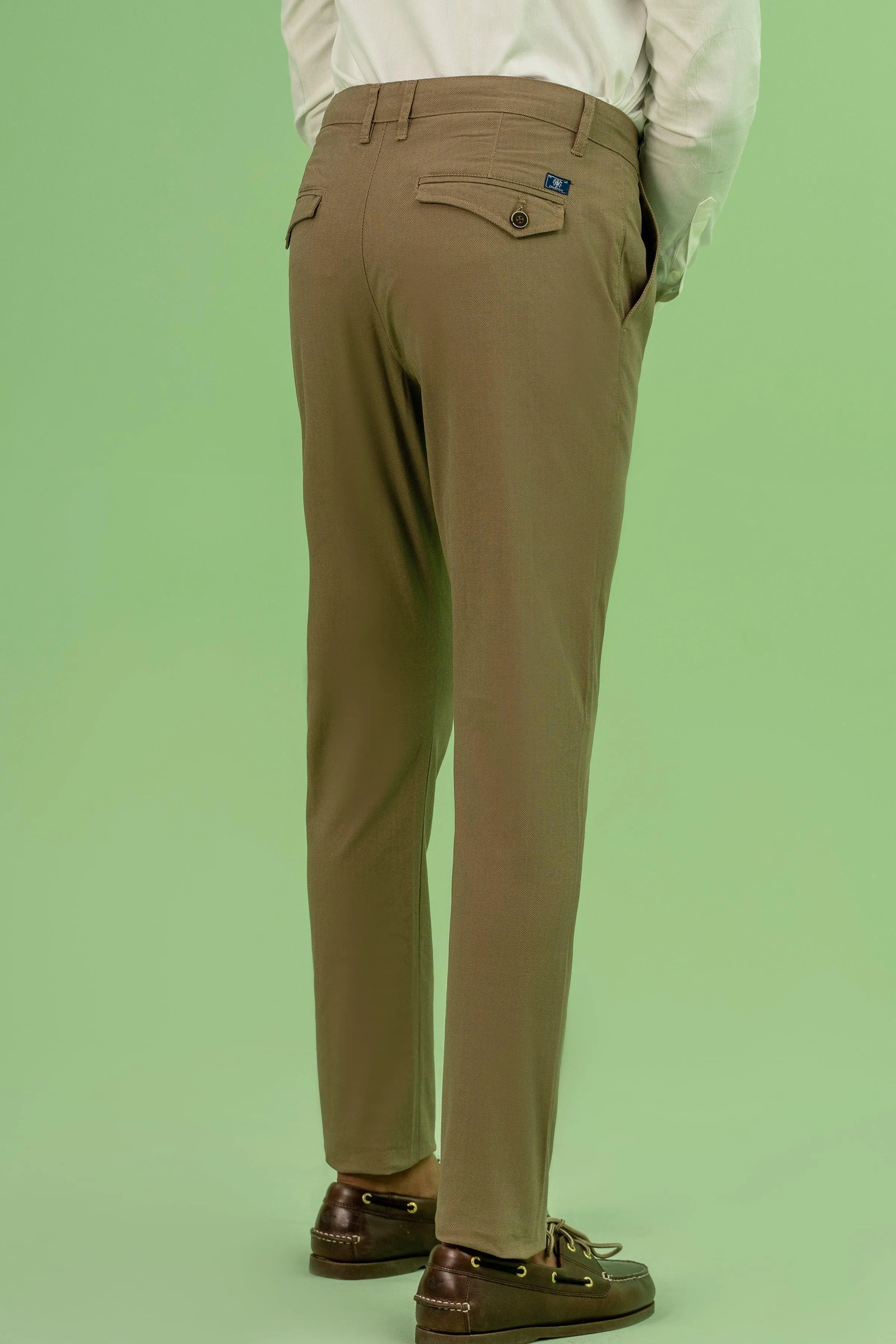 CROSS POCKET PRINTED PANT KHAKI