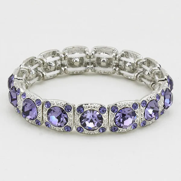 Crystal Rhinestone Stretch Bracelet