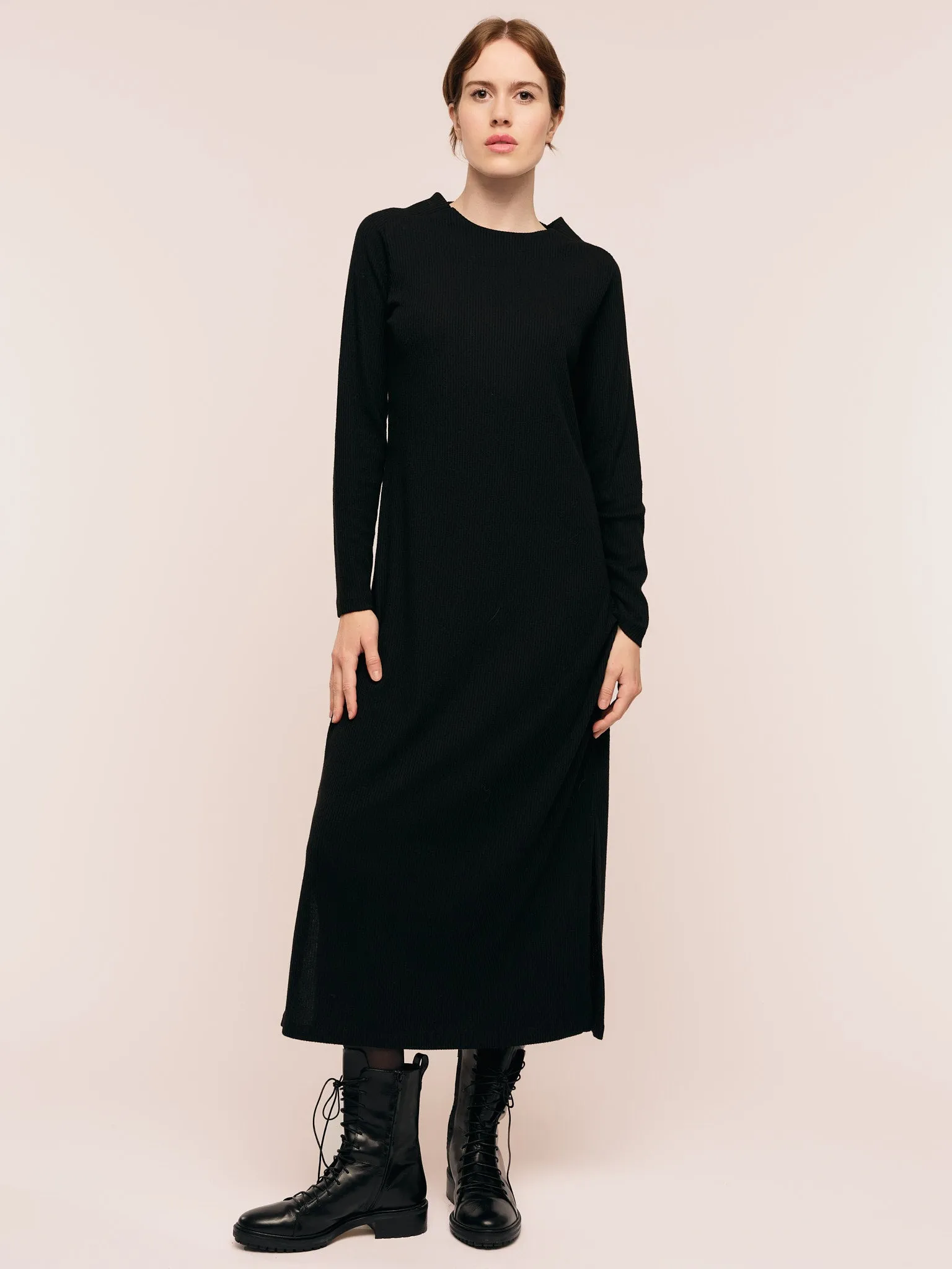 Daniela Rib Dress - Black