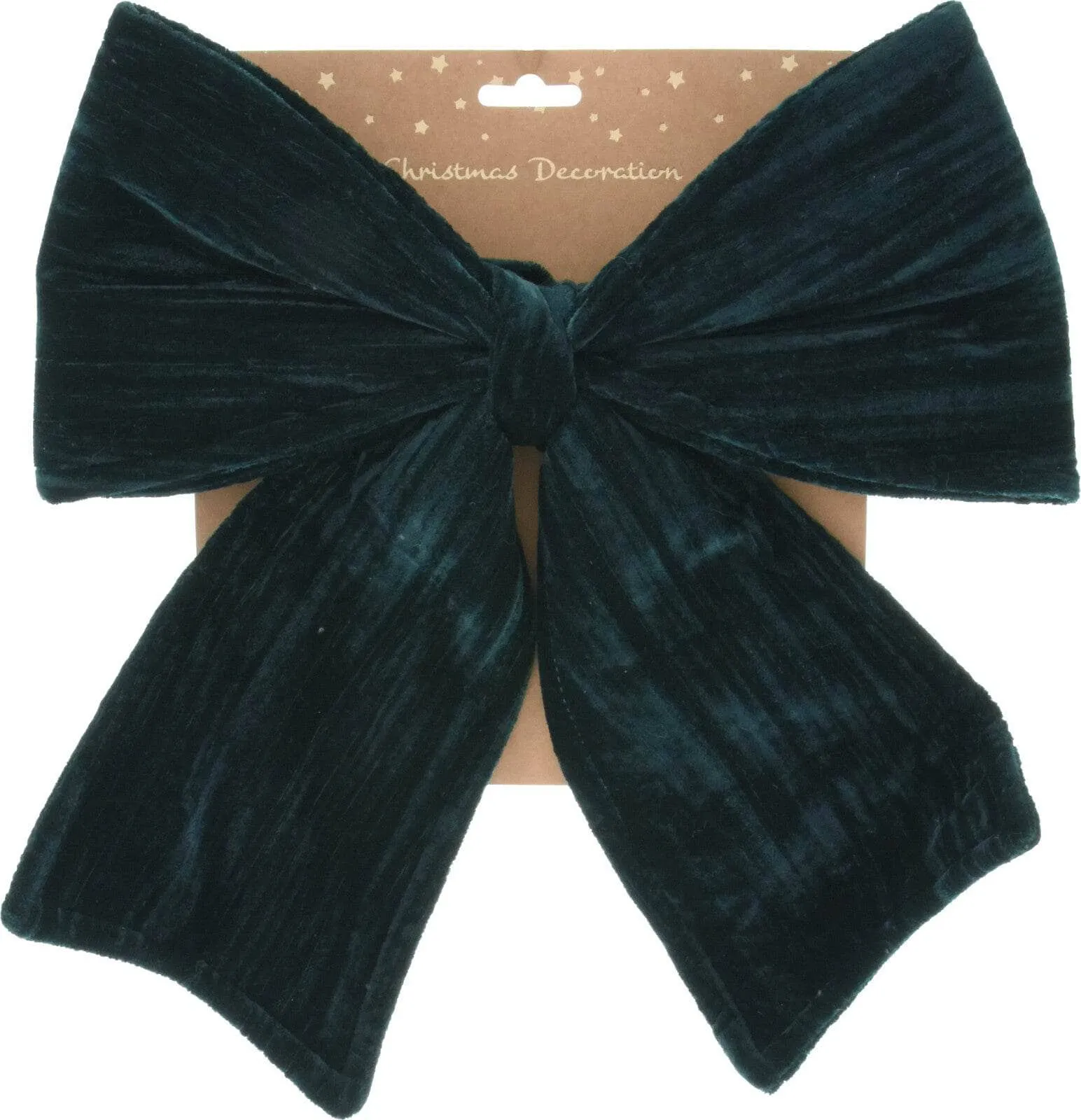 Dark Green Velvet Bow - 34cm