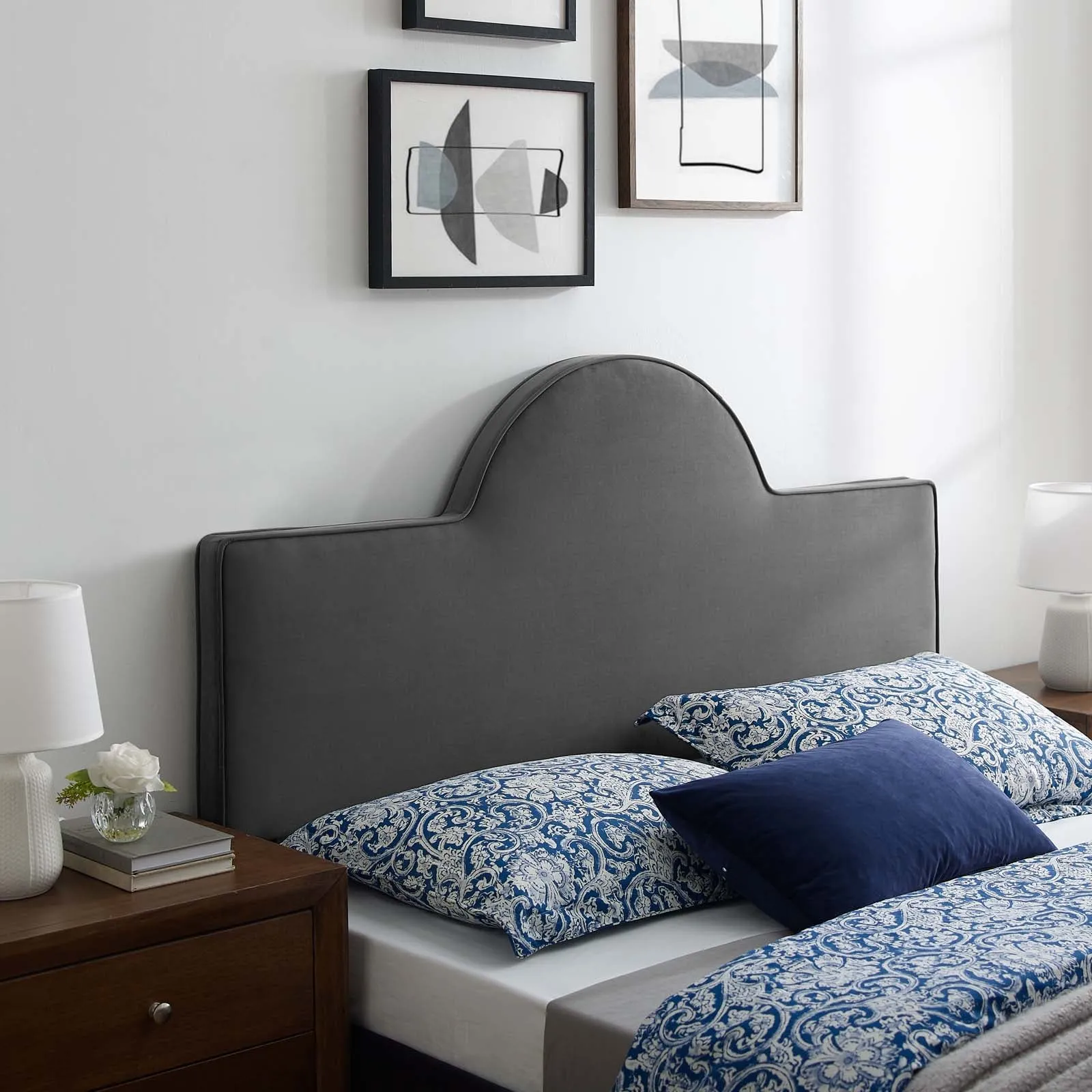 Dawn Performance Velvet Headboard