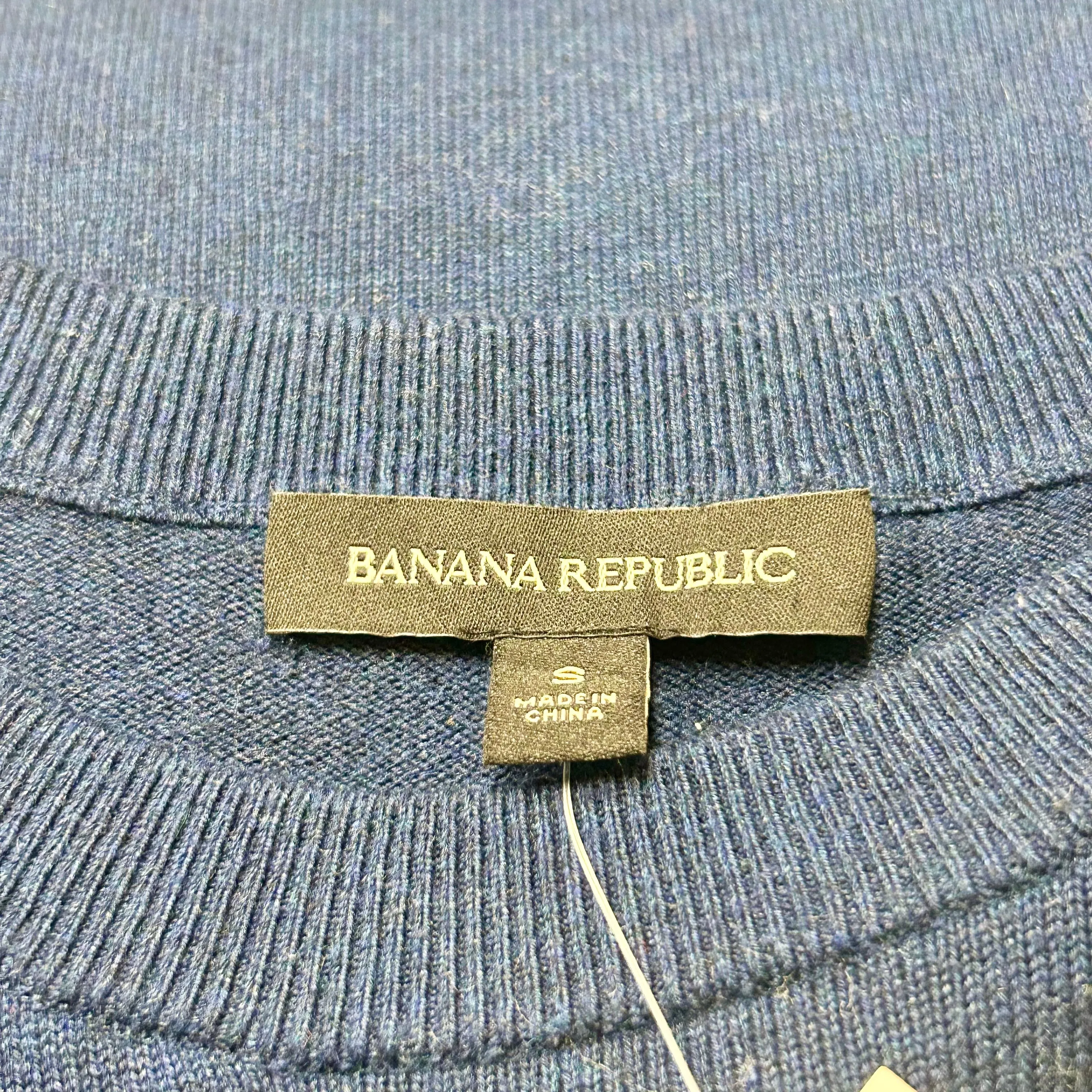 Dress Sweater By Banana Republic In Navy, Size: S