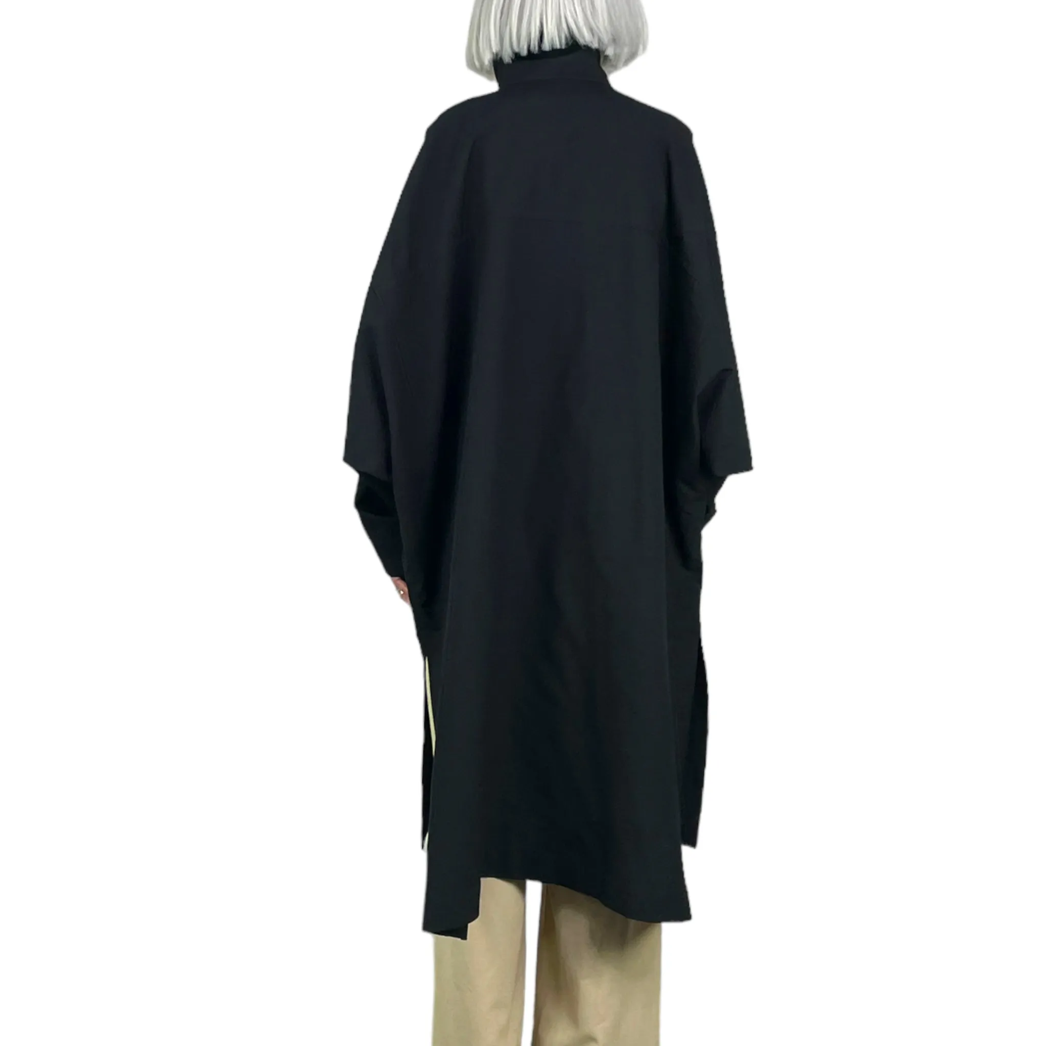 EASE WOOL CREPE COAT