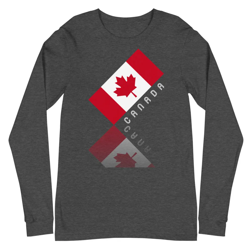 Elegant Maple Leaf Canada Unisex Long Sleeve Tee