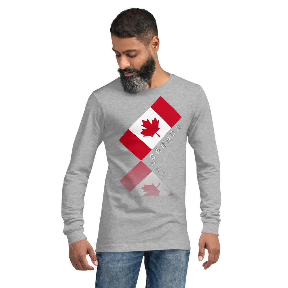 Elegant Maple Leaf Canada Unisex Long Sleeve Tee