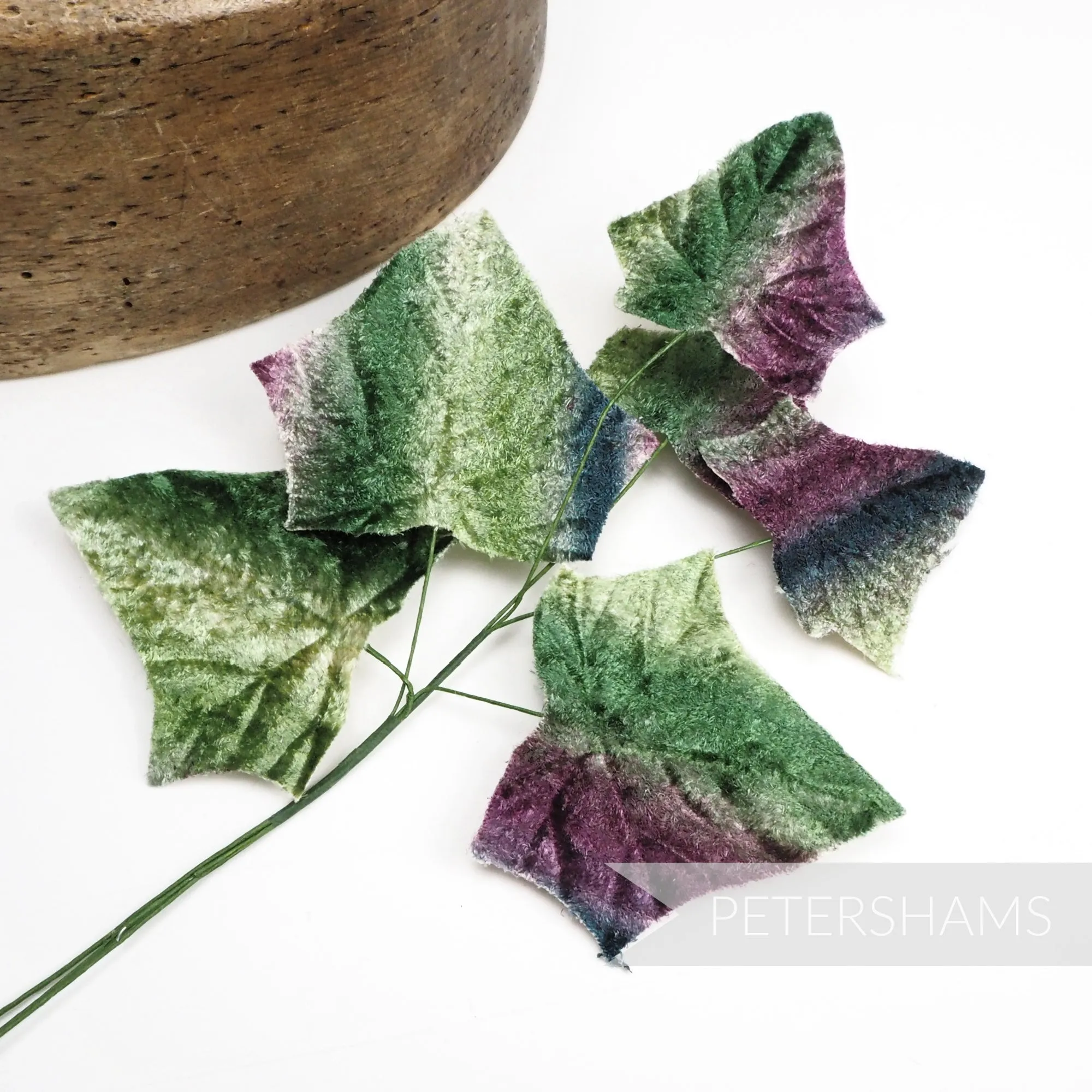 'Eliana' Vintage Velvet Ivy Leaf Millinery Hat Mount