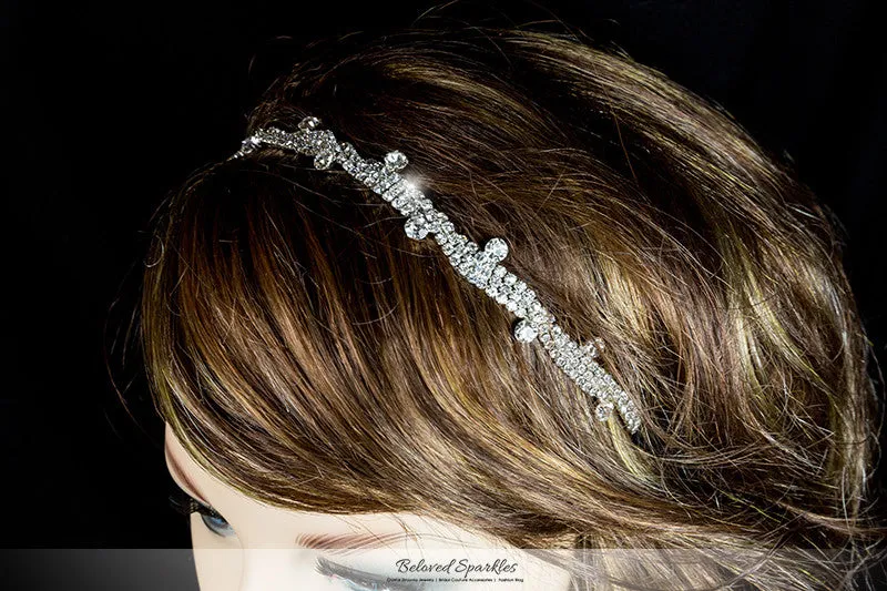 Emmy Rhinestone Stud Stretchable Headband | Rhinestone