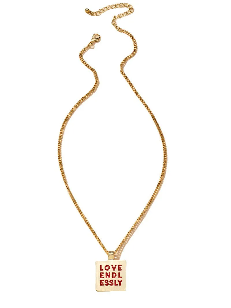 Endless Love Geometric Square Necklace - Vienna Verve Collection