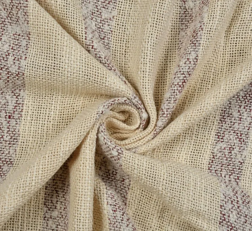 Fashion Throw 100% Cotton Handloom Throw Soft Blanket (FT_27) for Winter Warm Comforter/Throw | AC Blanket Sofa Couch Throw/Blanket_(125 x 150 Cms)_Beige/Brown.