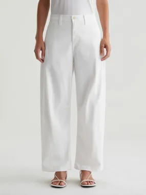 Fiona High Rise Barrel Pant - Powder