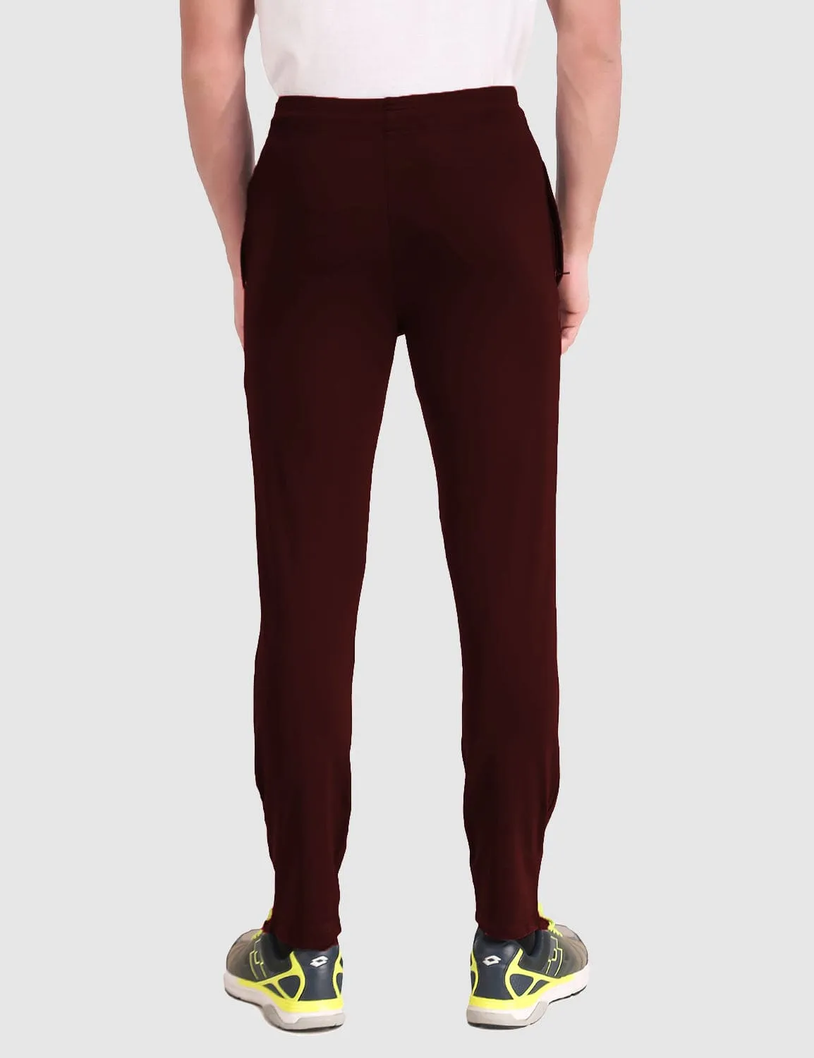 Fitinc Slim Fit Maroon Trackpant for Workout