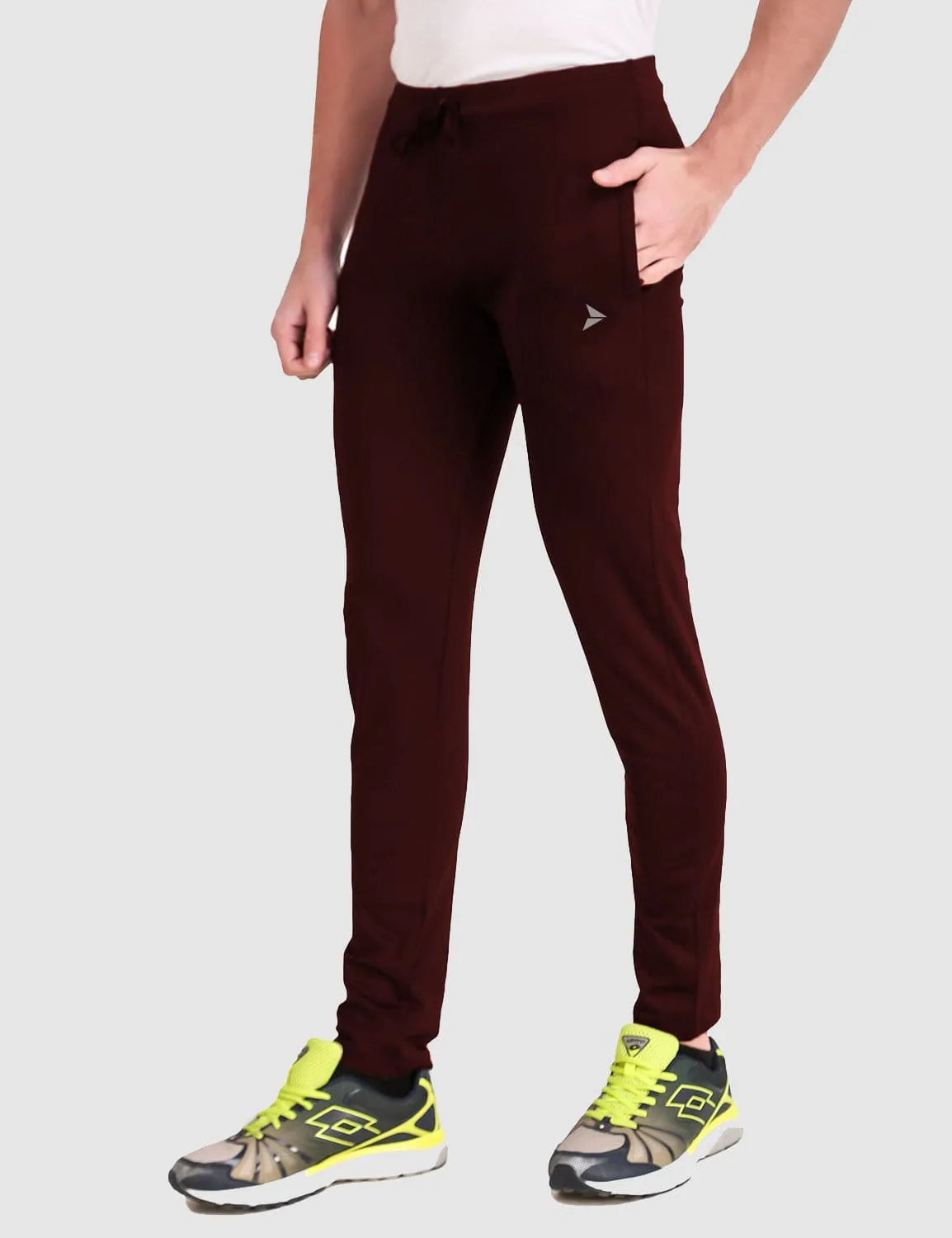 Fitinc Slim Fit Maroon Trackpant for Workout