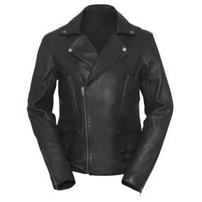 Frisco Motorcycle Easy Rider Black Leather Jacket