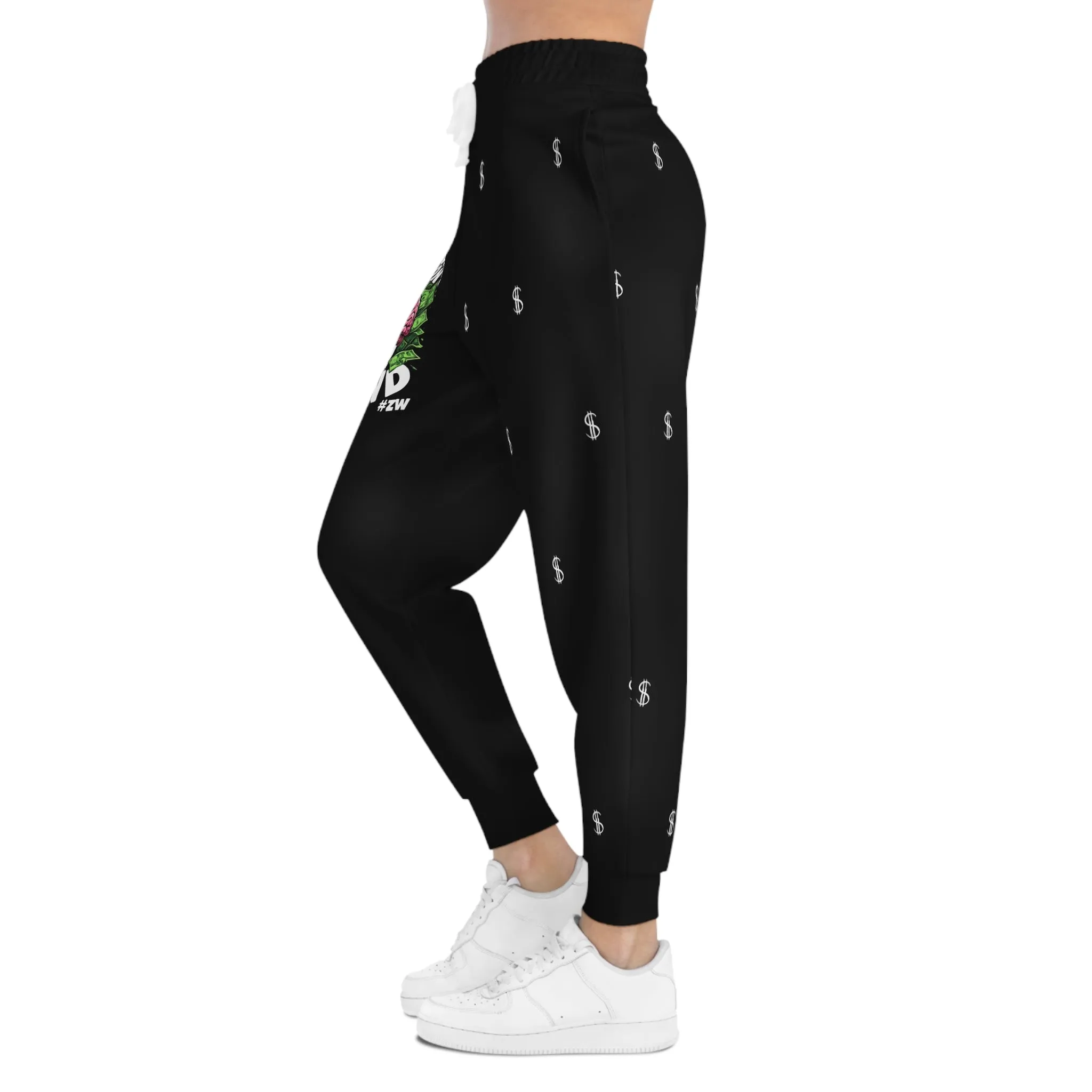 Funny Money Joggers | Athletic Sweatpants for Casual Wear, Fitness, Gym, Gifts, Black Pants for Comfort