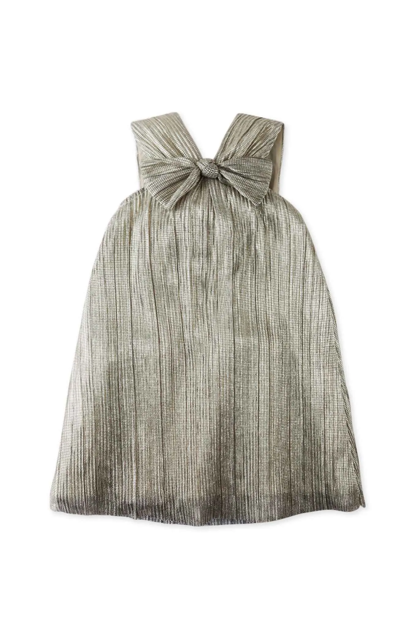 Gingersnaps Lurex Tulle Shift Dress With Bow