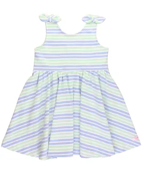 Girls Surf Crew Stripe Knit Shoulder Bow Dress