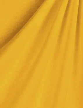 Heavy Interlock Poly Cotton Fabric  / Canary Yellow / Sold By The Yard