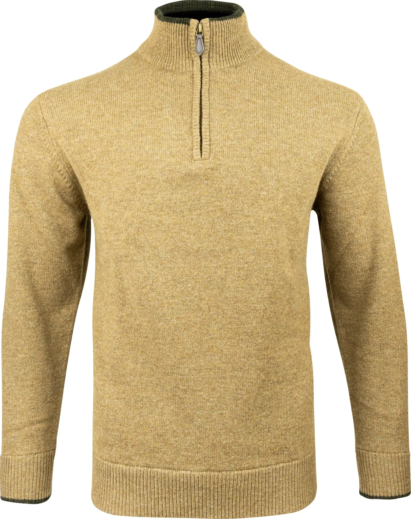 JACK PYKE Ashcombe 100% Lambswool Long Sleeve Zip Knit Jumper Pullover