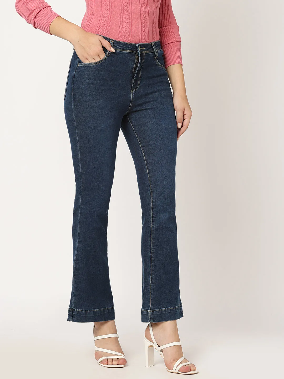 K5013 High Rise Flare Jeans